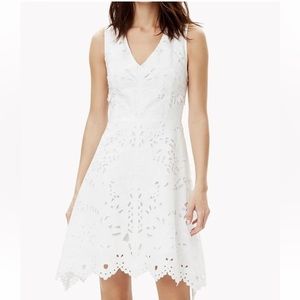 Theory Jemoine Embroidered Cotton Linen Dress